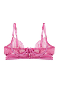 Azma Pink Lace Caged Bra
