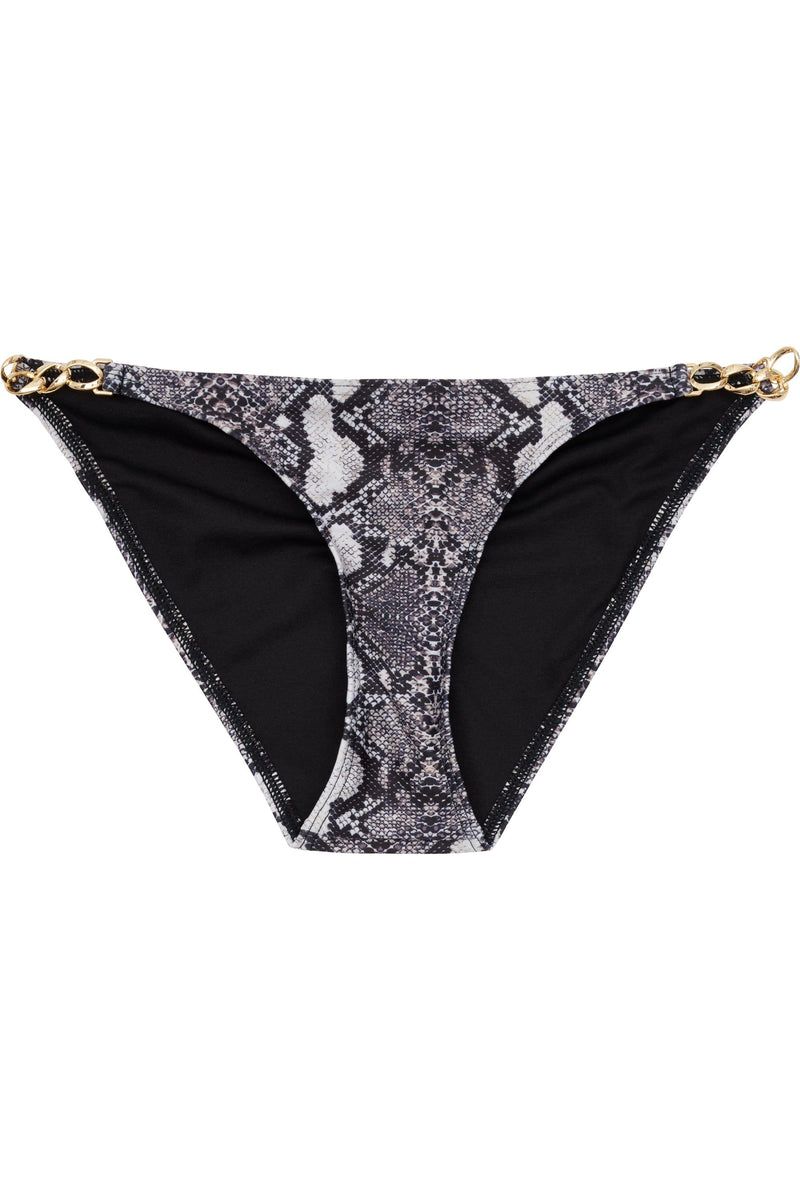 Wolf & Whistle Eco Snakeskin chain hipster brief