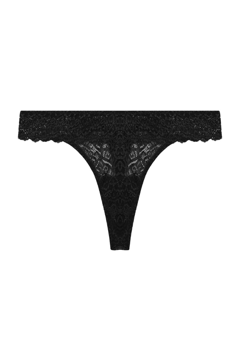 Ariana Black Everyday Lace Thong