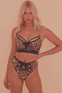 Felicity Hayward Orchard Leopard Longline Bra