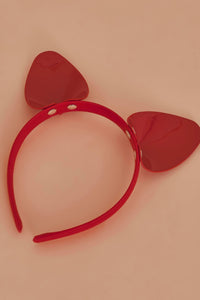 Regalia Cat Ear Headband Red