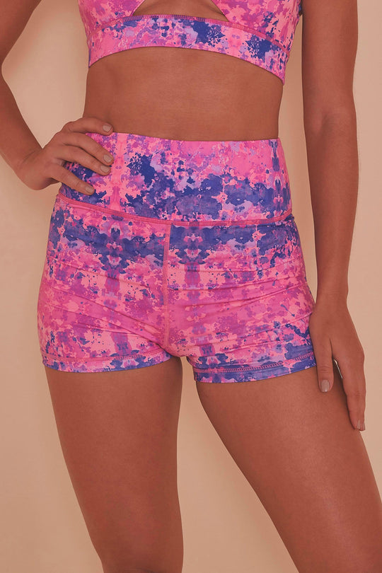 Wolf & Whistle Pink Marble Shorts