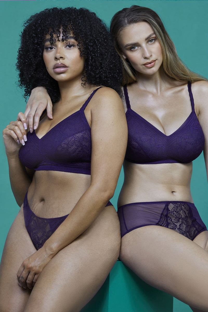 Emma Vine Purple Ultimate Comfort Wireless Bra