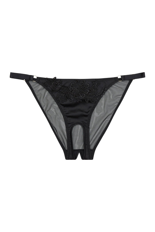 Virginia Guipure Crotchless Tanga Brief