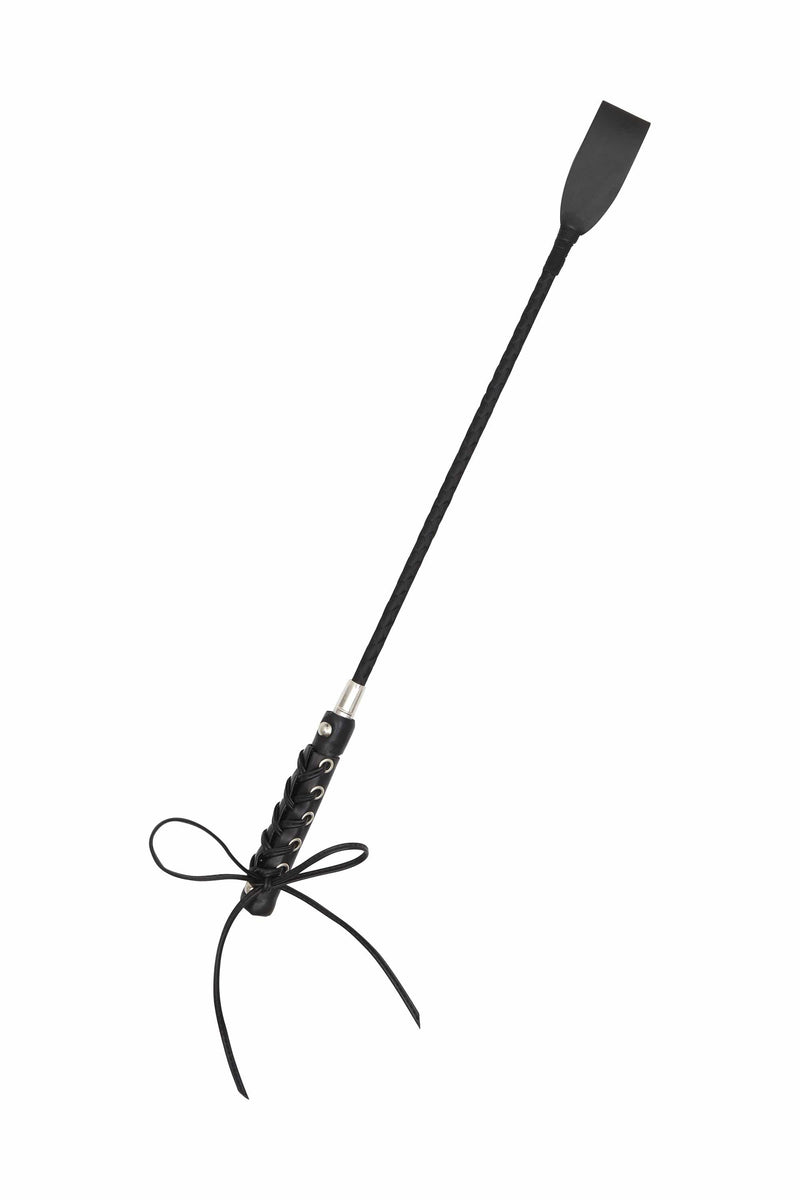 Bettie Page Lace up faux leather riding crop