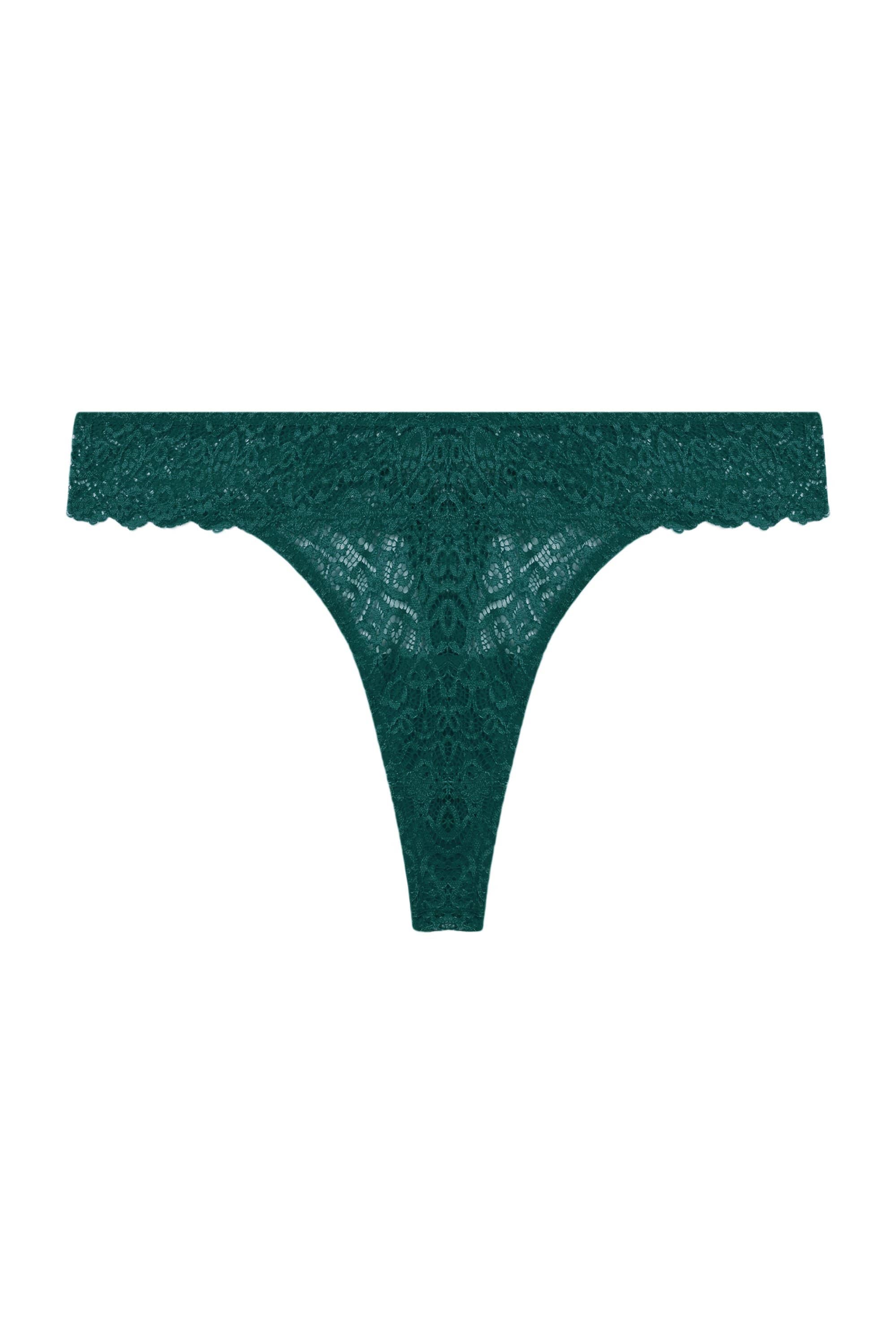 Ariana Teal Everyday Lace Thong