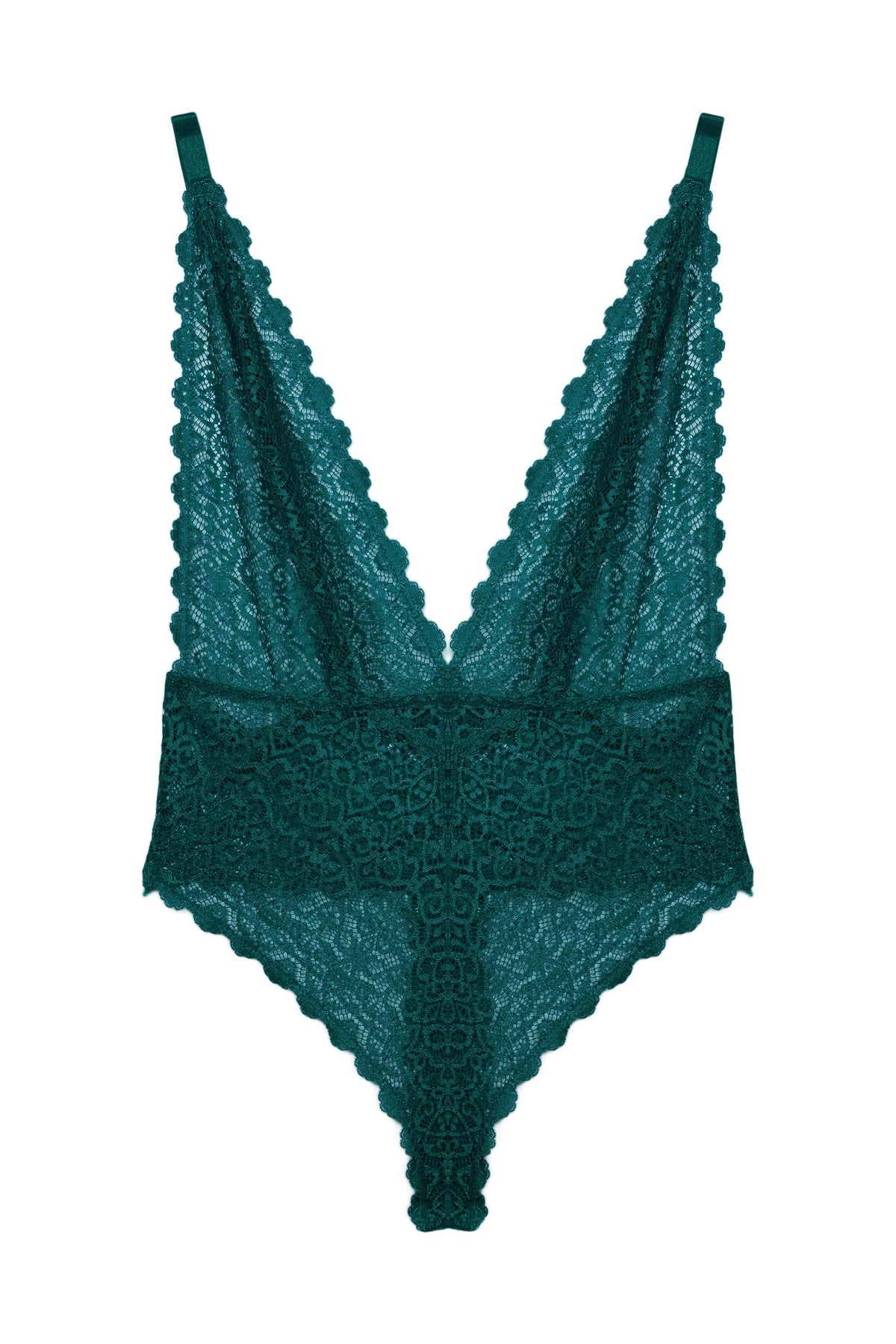 Wolf & Whistle Ariana Teal Everyday Lace Body
