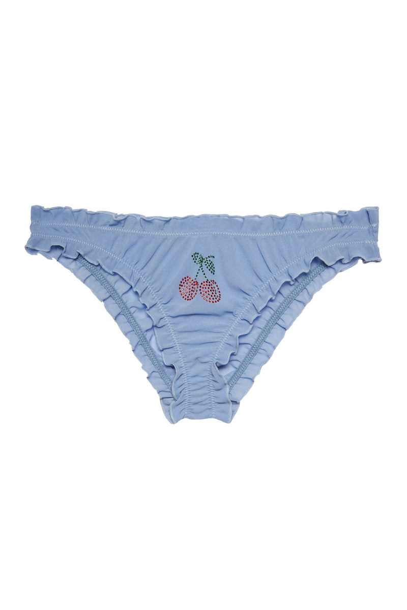 Lili Blue Diamante Cherry Brief