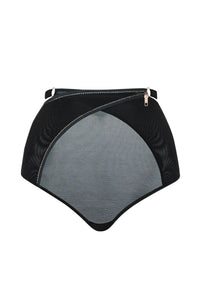 Unzipped High Waist Brief