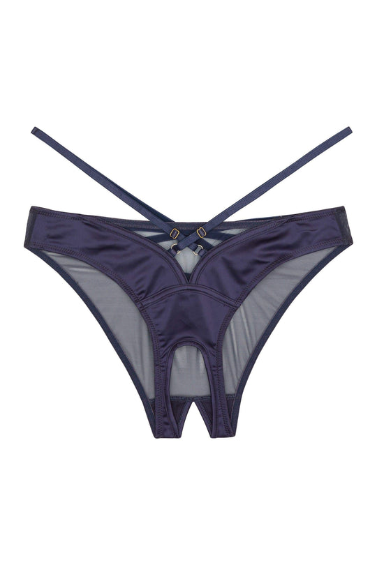 Philly Navy Tulip Ouvert Brazilian Briefs