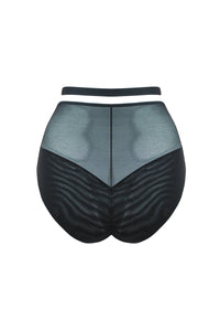 Unzipped High Waist Brief