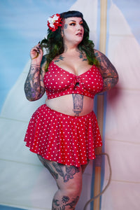 Collectif Polka Dot Knot Bikini Top