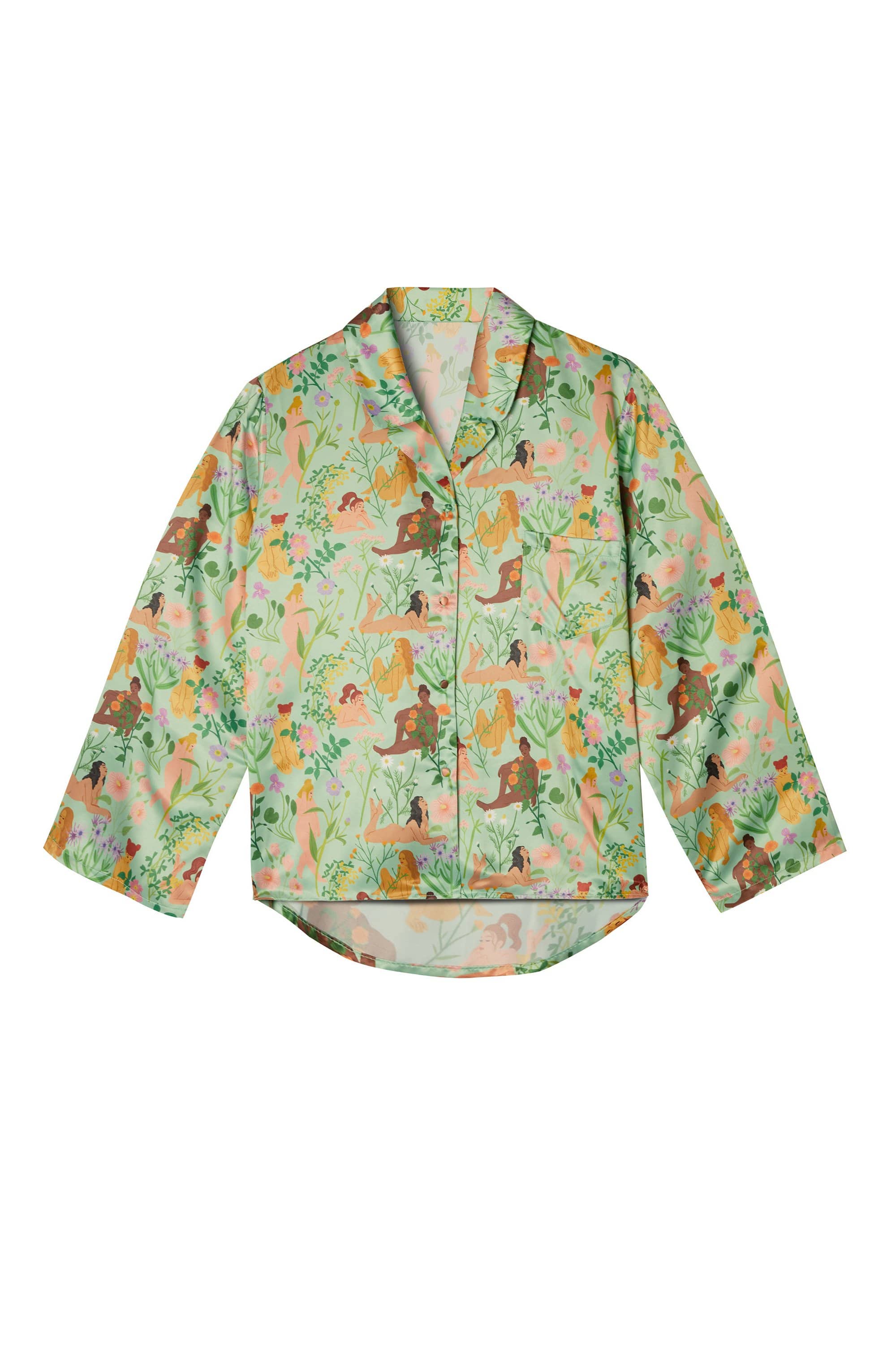 Bodil Jane Recycled Nudes & Flowers Shirt
