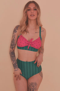Collectif Watermelon Knot Bikini Top