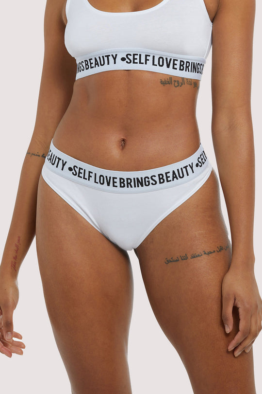 Self Love White Brief