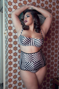 Beatrix Ivory Placement Stripe Thong Curve