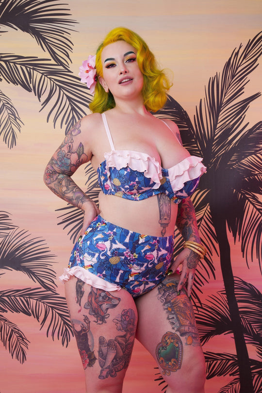 Toucan Frilled high waist brief