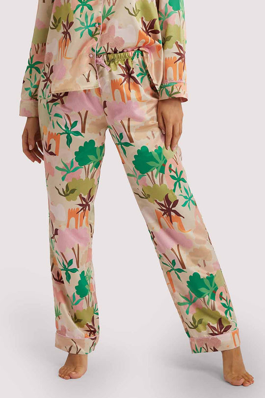 Alja Horvat Recycled Abstract Satin Trousers