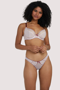 Grace Dusty Pink and Wine Brief