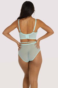 Playful Promises Eddie Aqua Crossover Wrap Fuller Bust Bra