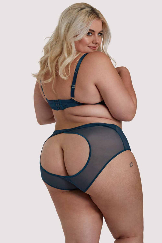 Firenza Open Back Teal Brief