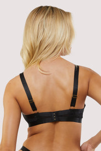 Ayla Black Sheer Mesh Strap Bra