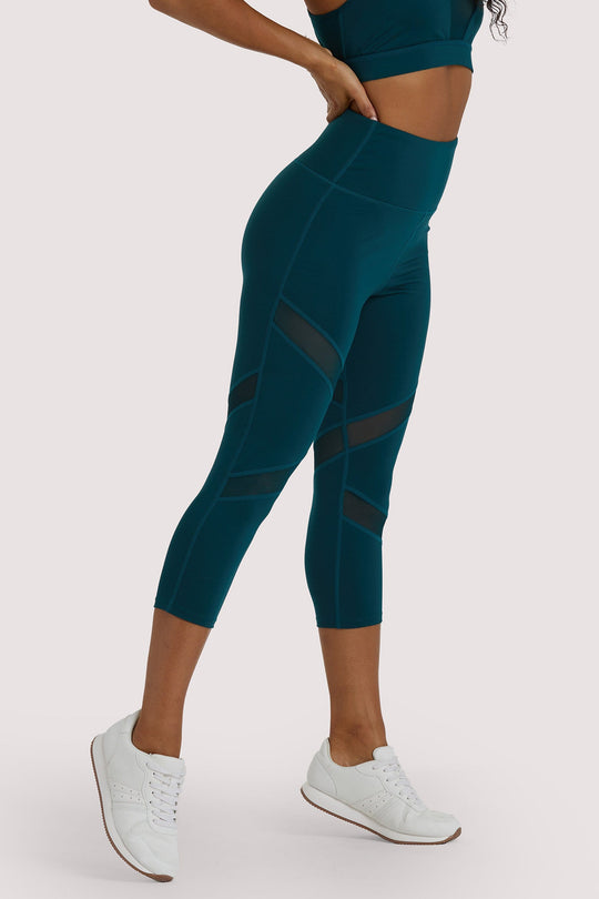 Eco Teal Crop Legging