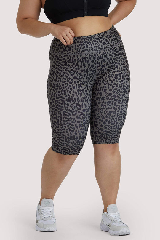 Eco Dusty Olive Leopard Curve Shorts