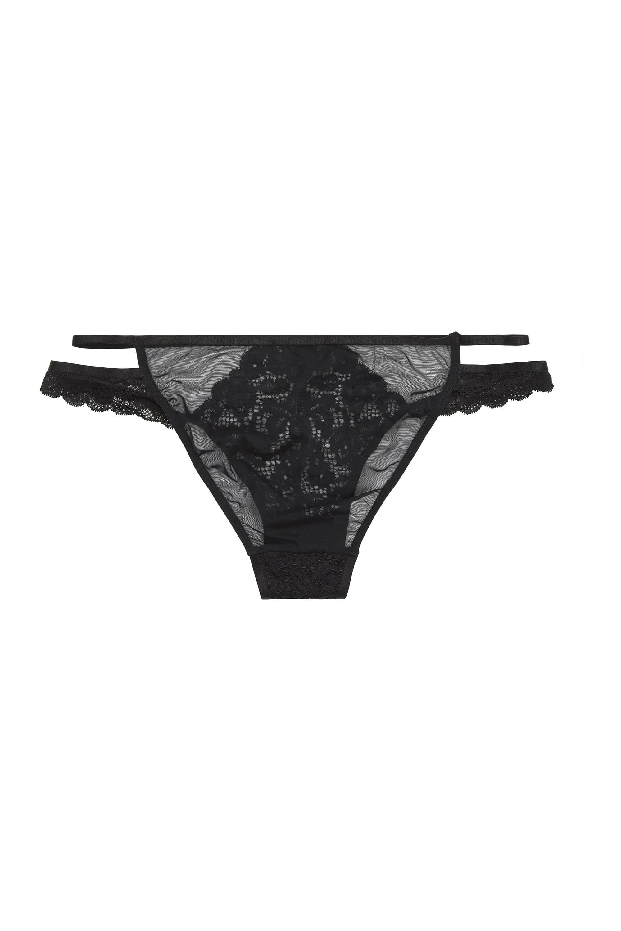 Wolf & Whistle Abi Black lace cut out brief