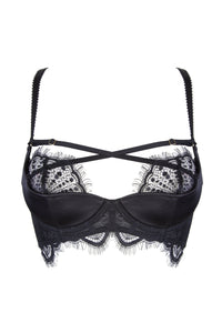Zora Satin & Lace Demi Push Up A-D cups