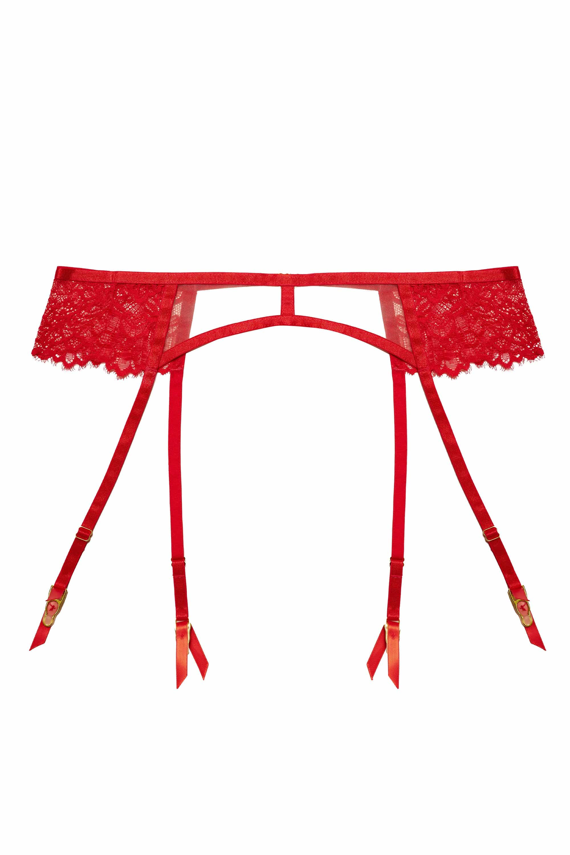 Mya Red Lace Suspender