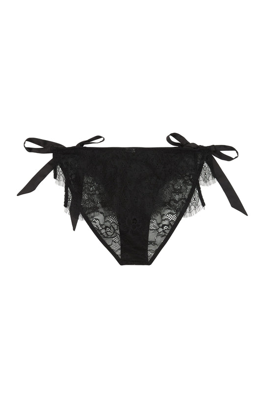 Peek & Beau Bryn Black Lace frill brief