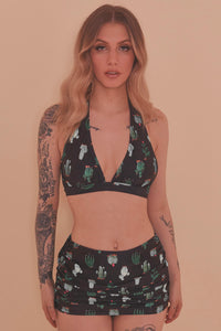 Collectif Cactus Ruched Triangle Bikini Top