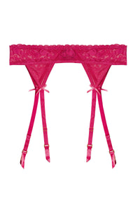 Jordan Hot Pink Cherry Suspender Belt