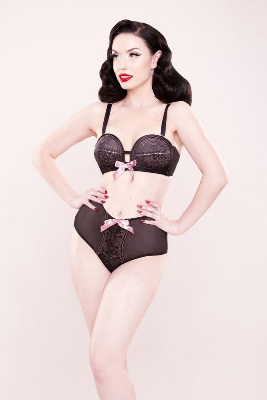 Bettie Page Lace stitch HW brief