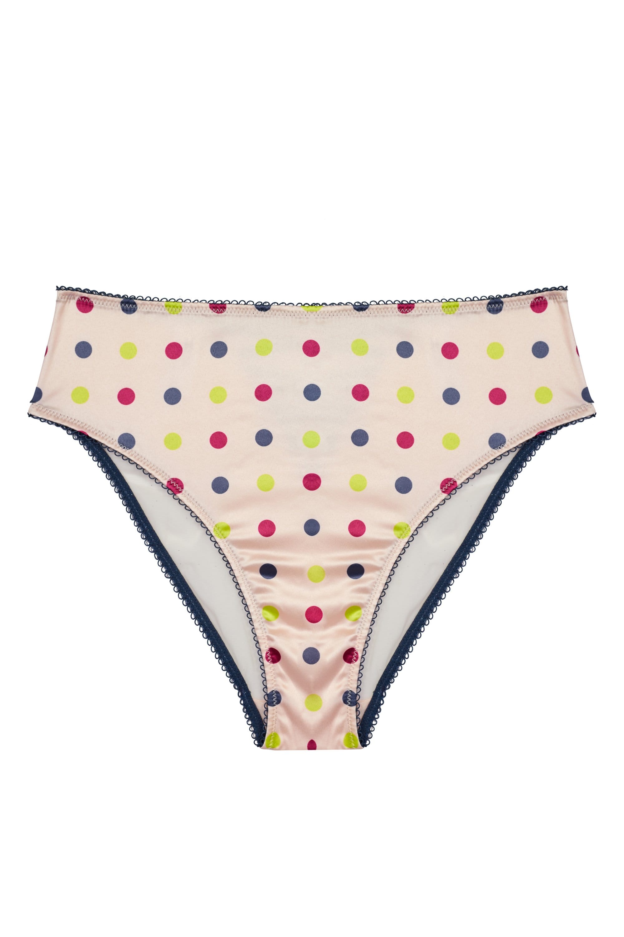 Rowswell Polka dot Peach Highwaist