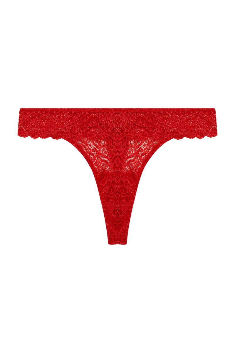Ariana Red Everyday Lace Thong