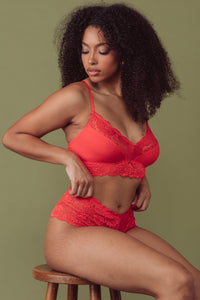 Tigerlilly Orange High Waist Thong